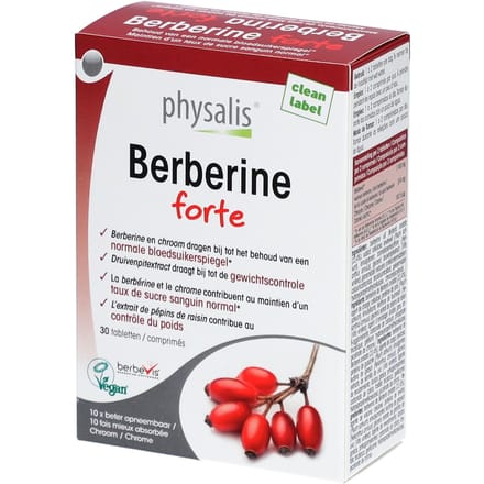 Physalis Berberine Forte 30 Gecomprimeerde tabletten