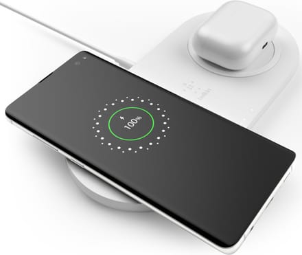 Belkin Dual Qi Draadloze oplader - 2x 10W - wit