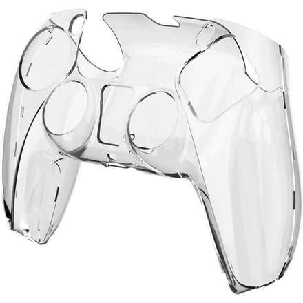 Pour manette PS5 DualSense, coque PC transparente, étui de protection ultra fin et transparent pour manette de jeu Sony Playstation5, accessoires de jeu white