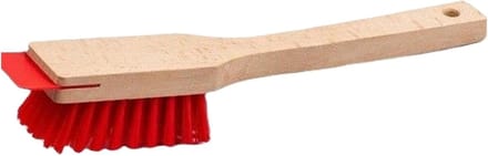 Grasmaaier Dekreiniger - Maaidek Schraper - Grasmaaier Onderhoud - Gebogen Reinigingsrand - 40.5 cm - Hout