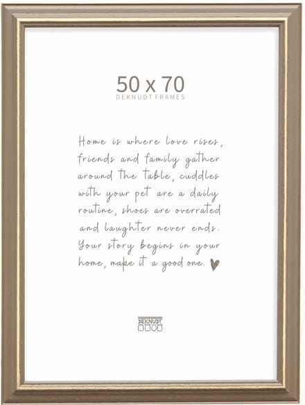 Deknudt Frames fotolijst S221F3 - bruin met naturel accent - 50x70 cm