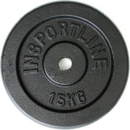 InSportline Halterschijf - Staal - 15 kg - Ø 30 mm