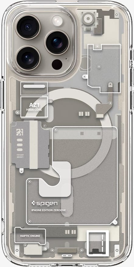 Spigen Ultra Hybrid MagSafe - zero one natural titanium - iPhone 15 Pro