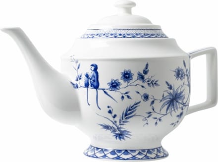 Heinen Delfts Blauw - Theepot Aapjes - Porselein - 1500 ml