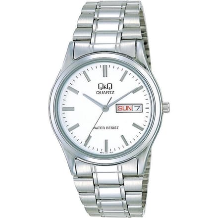 Q&Q heren horloge met Dag en Datum aanduiding