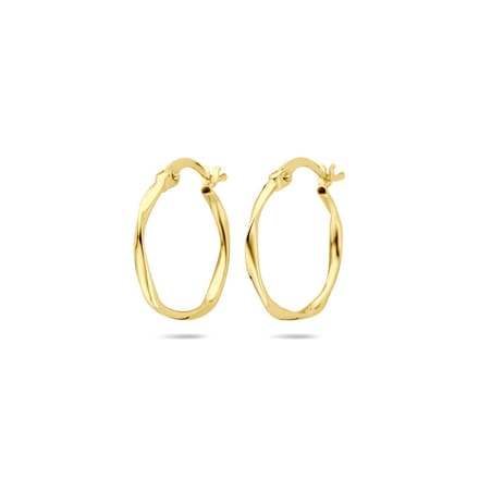 14K geelgouden oorringen 20 mm - 4033505