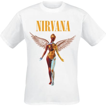 Nirvana T-shirt - In utero - XL tot XXL - voor Mannen - wit
