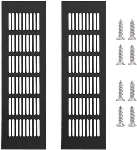 Aluminium Ventilatierooster - 2 Stuks Vierkant Luchtrooster voor Deuren