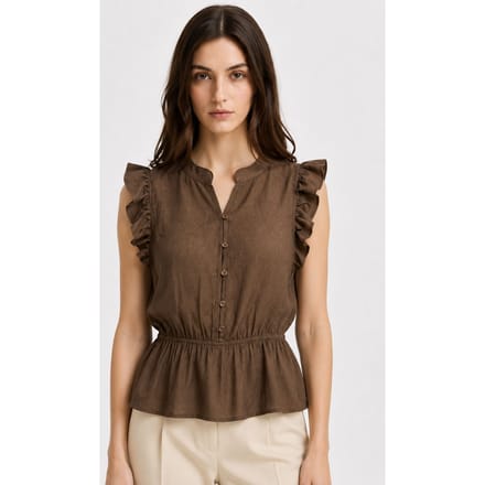 Textured Jacquard Peplum Blouse
