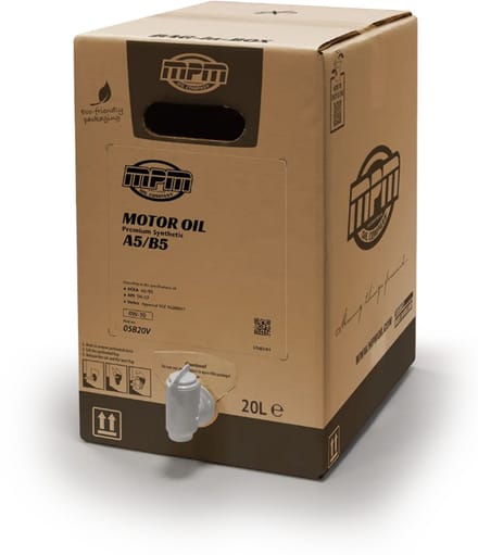 MPM 0W30 Motorolie Premium Synthetic V | 20 liter | Bag In Box | 05B20V