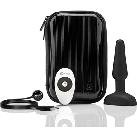 B-Vibe Trio Buttplug Met Afstandsbediening - Zwart