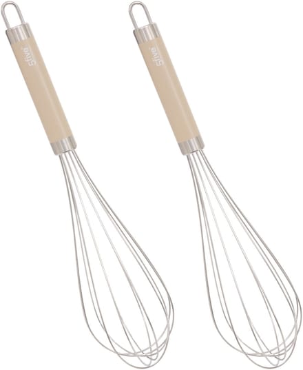 5Five garde Paris - 2x - 30 cm - RVS - aluminium - beige/zilver - keukengerei - klopper - klutser
