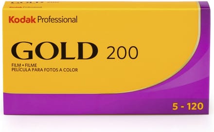 KODAK Gold 200 Color Negative Film 120 Roll Film 5-Pack