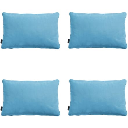Madison - Sierkussen Panama aqua - Ca. 40x60 cm - Set van 4