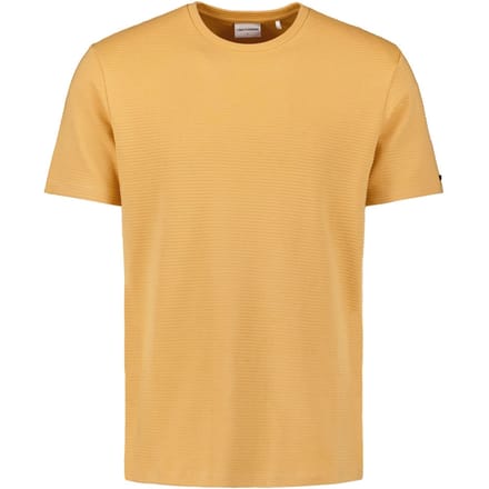 No Excess T-shirt Crewneck Solid Relief Jacquard Yellow Größe: XL | Basic T-Shirts Outlet | Herren | Gelb