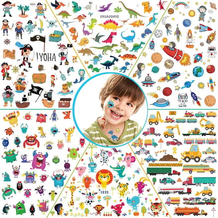 Dailygoods- Kindertatoeages huidvriendelijk - 24 Vellen
