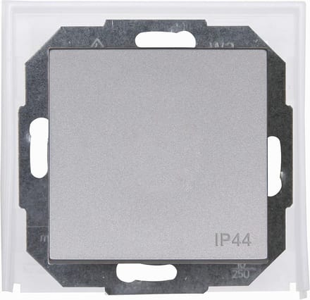 Kopp Athenis inbouwspot, vochtbestendig, 3-voudig frame, staalkleurig, 402747086