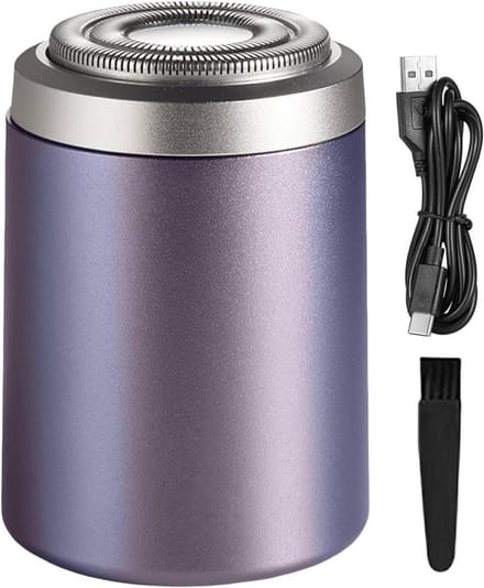 Draagbaar scheerapparaat - Mini trimmer - Onderweg verzorgen - IPX7 waterdicht - Compact formaat - Zilver