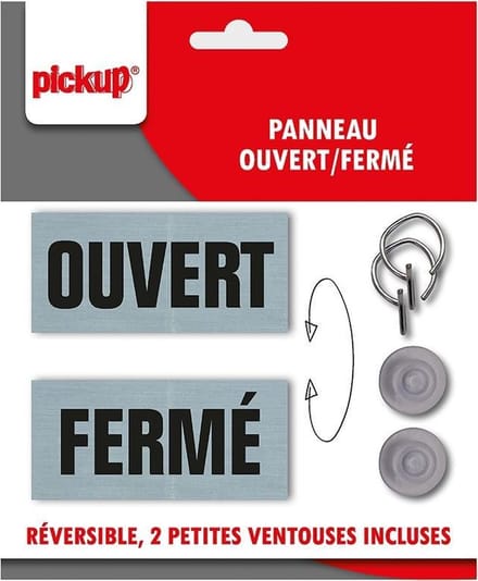 Pickup panneau bord recto verso - Ouvert Fermee