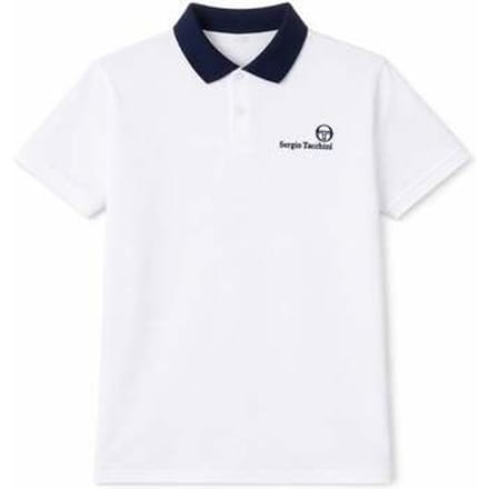 T-shirt Sergio Tacchini Bondi Polo Shirt White/Maritime Blue/Mango Mint