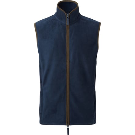 Premier Heren Artisan Fleece Gilet (Marine / Bruin)
