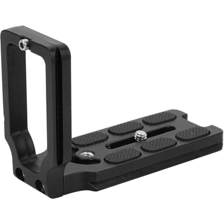 MPU-100 Universele Aluminiumlegering Snelkoppelings L-plaat Verticale Handgreep Beugel voor Camera gray