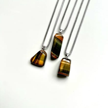 Gemstone ketting Tijgeroog multi