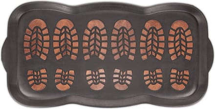 lekbak schoenen - rubber - 80x40 cm - opstaande rand - antislip - buiten