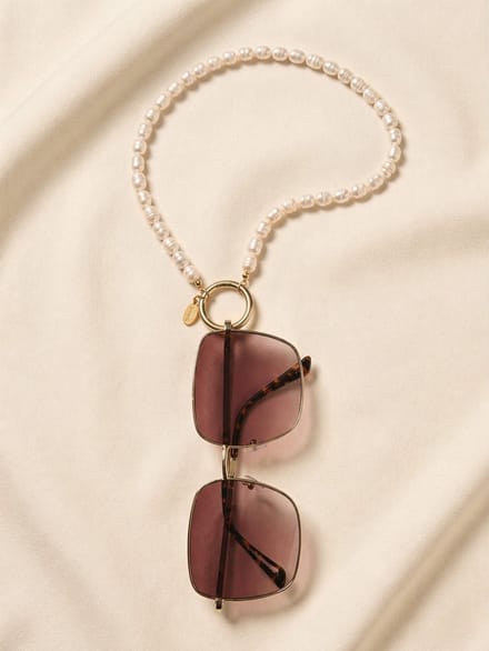 Parelketting dames wit-goud – echte zoetwaterparels – luxe halsketting accessoire | Sunny Cords