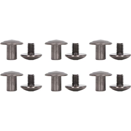 200 Ensembles Vis de Reliure Uniformément Enduites Surfaces Courbes Laiton Traitement par Électrodéposition Assortiment de Vis Chicago gray