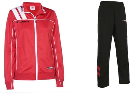 Trainingspak, Rood/Zwart, Patrick, maat L