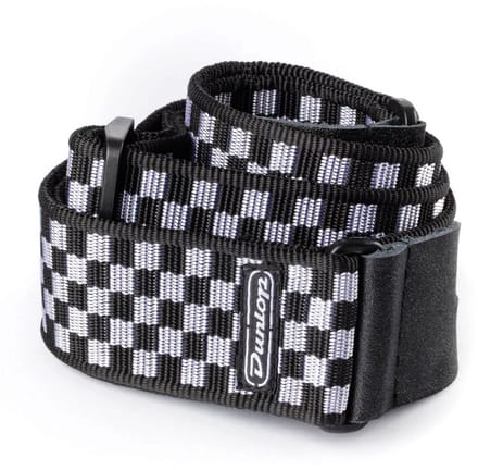 Jim Dunlop Standard - Gitaarband - Zwart-Wit Geblokt