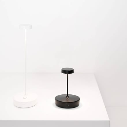 Zafferano LED tafellamp Swap mini, zwart, 15 cm IP65