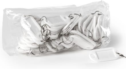 Ecorare® - Sleutellabel – sleutelhanger label – 10 stuks - wit