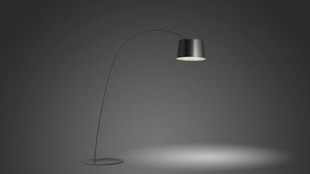 Foscarini Twiggy LED Vloerlamp - grafiet - met MyLight