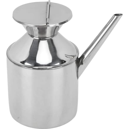 Roestvrijstalen Oliekan Multifunctionele Oliecontainer Oliedispenserfles voor Sojasaus Azijn Without Handle gray