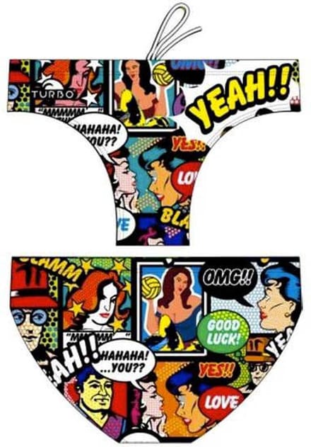 Turbo Yeah Comic Zwemslip Veelkleurig L Man