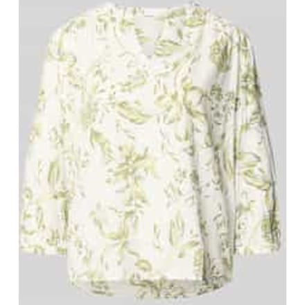 relaxed fit tuniek van mix van viscose en katoen