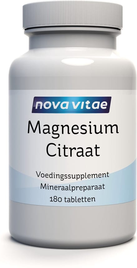 Nova Vitae - Magnesium Citraat - 200 mg - 180 tabletten