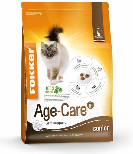 3x Fokker Age Care Kattenvoer Gevogelte 2,5 kg