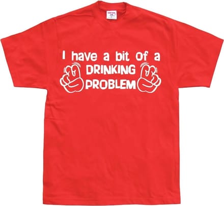 Hybris Ik heb een Bit -drinkprobleem (rood)