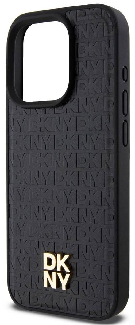 DKNY Repeat Stack Logo Back Case (MagSafe Compatible) - Geschikt voor Apple iPhone 13 Pro Max (6.7") - Zwart