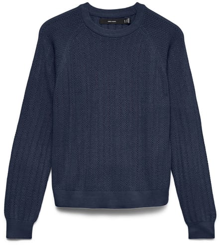 VERO MODA - VMNEWLEX POINTELLE LS O-N PULLOVER NOOS - Dames - Gebreide truien