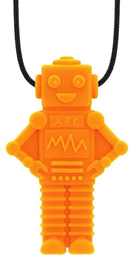 ARK Therapeutic sensorische kauwketting robot oranje XXT stevig speelgoed.