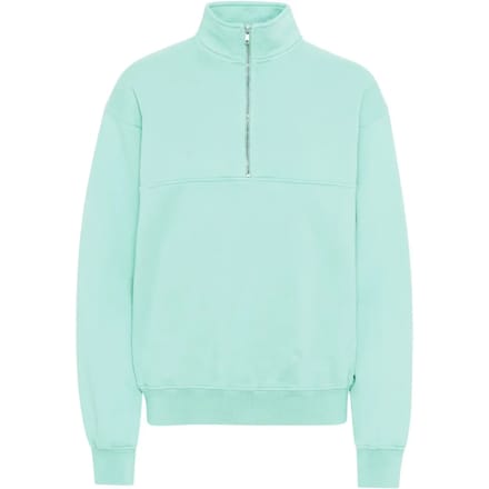 Sweatshirt 1/4 rits Colorful Standard Organic light aqua