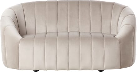 MALUNG - Tweezitsbank - Beige - Fluweel