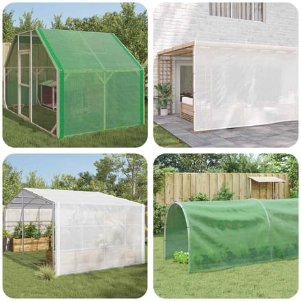vidaXL - Leno - Zeil - Groen - 2 - x - 2 - m - 260 - gsm - PE