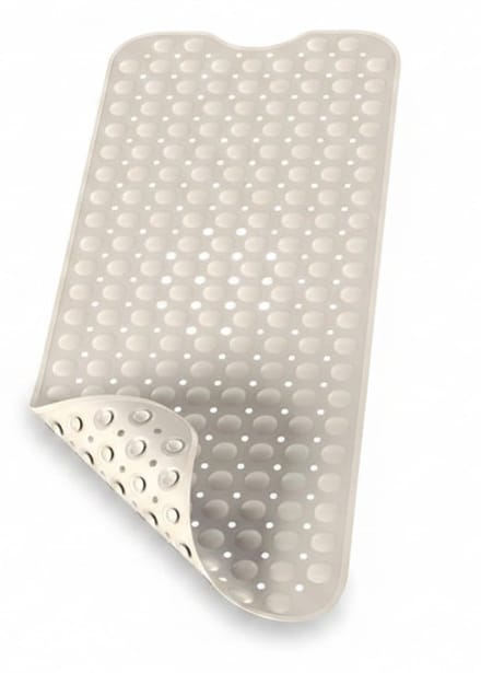 AHD® Douchemat Antislip Voor Douche - Douchemat - Antislipmat Douche - Douchemat Antislip Zuignappen - Lichtbruin - 40cm x 8cm x 1cm