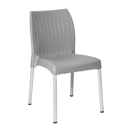 Bolero Elements Polypropyleen Rotan Stoelen Grijs (4 stuks)