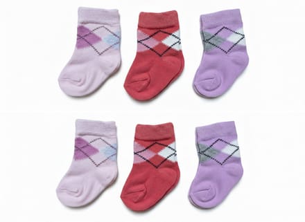 Set van 6 paar babysokken meisjes - Baby sokjes